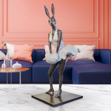 Marilyn Rabbitwoman is Beautiful (Bronze Sculpture)