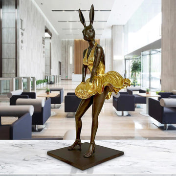 Marilyn Rabbitwoman Was a Star (Bronze Sculpture)