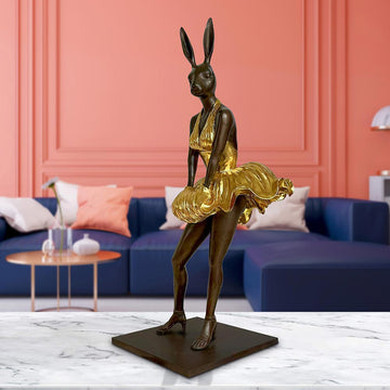 Marilyn Rabbitwoman Was a Star (Bronze Sculpture)