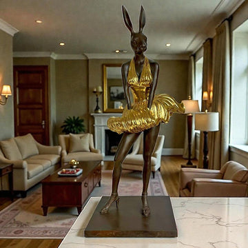 Marilyn Rabbitwoman Was a Star (Bronze Sculpture)