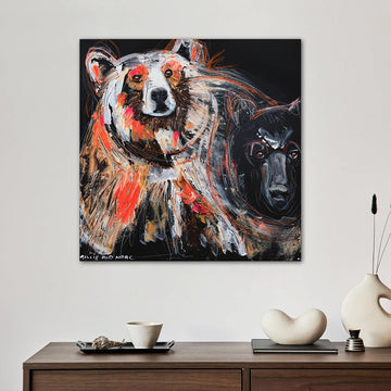 Maple, the Facing Himalayan Brown Bear (Original Painting)