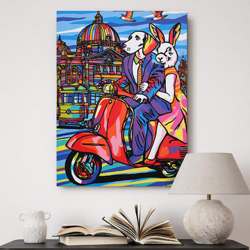 Melbourne lovers were in love (Original Painting)