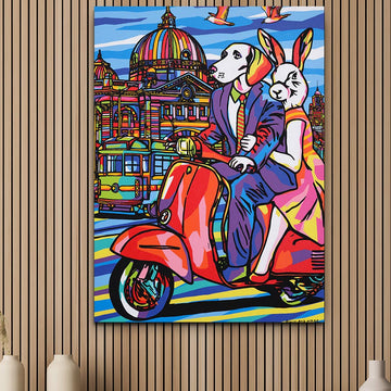 Melbourne lovers were in love (Original Painting)