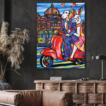 Melbourne lovers were in love (Original Painting)