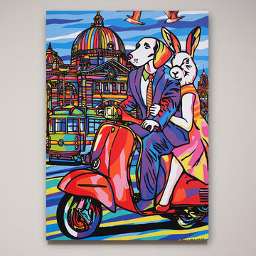 Melbourne lovers were in love (Original Painting)