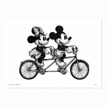 Mickey and Minnie on the Ride of a Lifetime (Print)