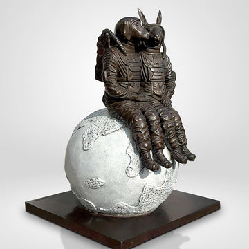 They Loved Each Other to the Full Moon and Back (Bronze Sculpture)