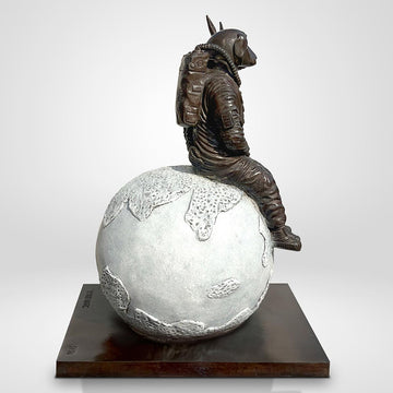 They Loved Each Other to the Full Moon and Back (Bronze Sculpture)