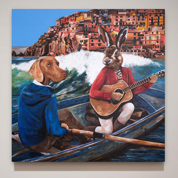 They Would Make Music Together (Original Painting)