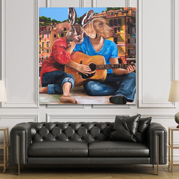 Music Was His Life (Original Painting)