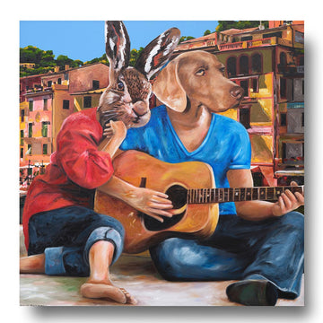 Music Was His Life (Original Painting)