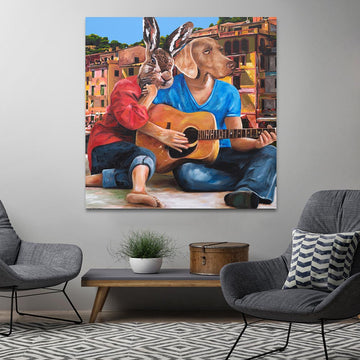 Music Was His Life (Original Painting)