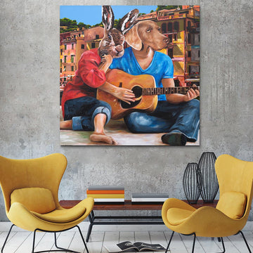 Music Was His Life (Original Painting)