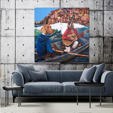 They Would Make Music Together (Original Painting)