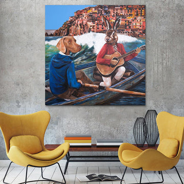 They Would Make Music Together (Original Painting)