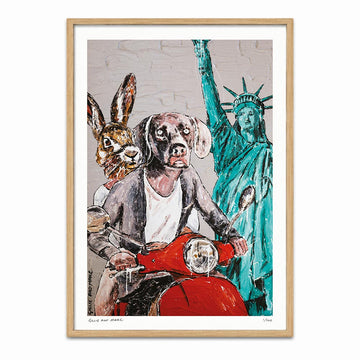 They Always Ride Together in New York (Print)