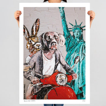 They Always Ride Together in New York (Print)