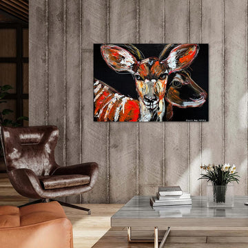 Nia, the Disappearing Nyala Deer (Original Painting)