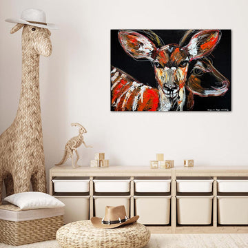 Nia, the Disappearing Nyala Deer (Original Painting)