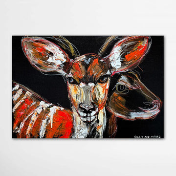 Nia, the Disappearing Nyala Deer (Original Painting)
