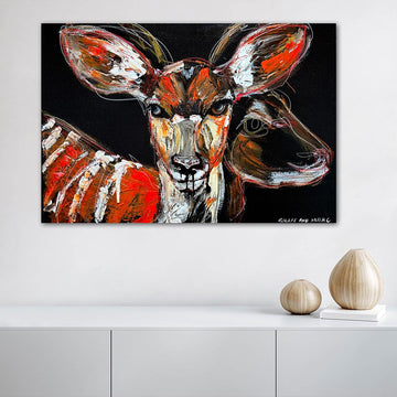 Nia, the Disappearing Nyala Deer (Original Painting)