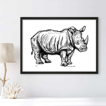 Northern White Rhino Forever (Giclee Canvas Print)