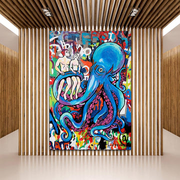 The giant Octopus had nine brains (Original Painting)