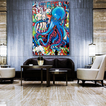 The giant Octopus had nine brains (Original Painting)