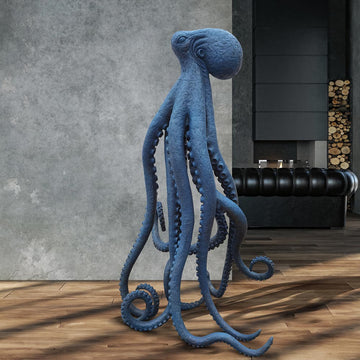 Octopus Stands Tall (Bronze Sculpture)