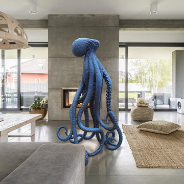 Octopus Stands Tall (Bronze Sculpture)