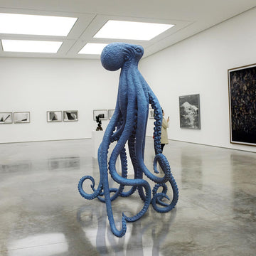 Octopus Stands Tall (Bronze Sculpture)