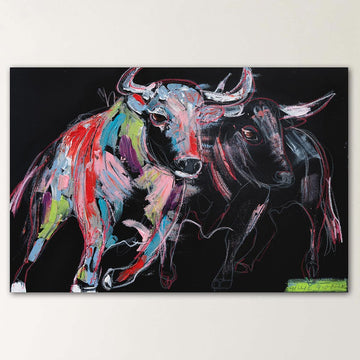 Odin, the Spirited Bull (Original Painting)