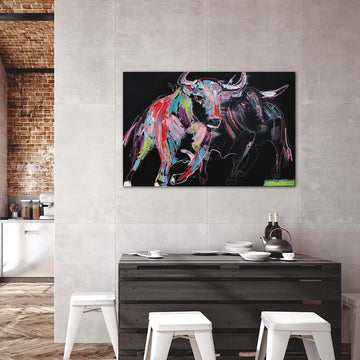 Odin, the Spirited Bull (Original Painting)