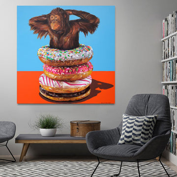 He just liked donuts (Original Painting)