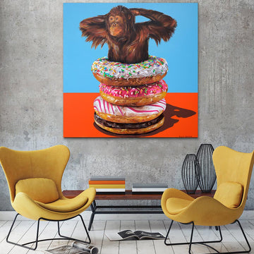 He just liked donuts (Original Painting)