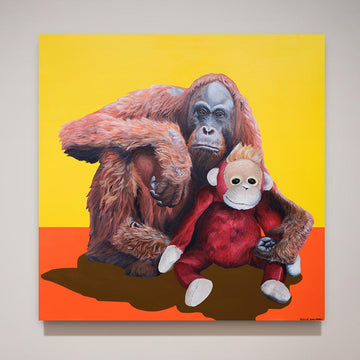 Orangutan Snuggles (Original Painting)