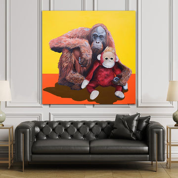 Orangutan Snuggles (Original Painting)