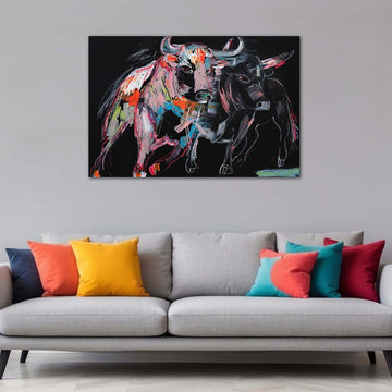 Orion, the Spirited Bull (Original Painting)
