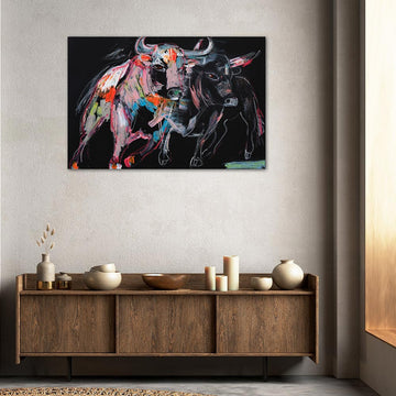 Orion, the Spirited Bull (Original Painting)