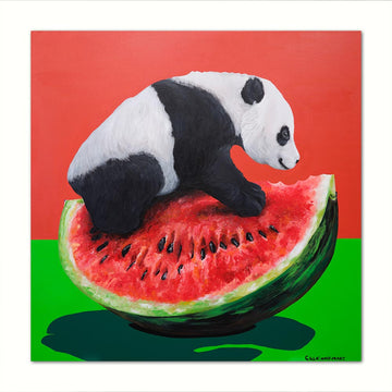 Panda's Sweet Bounty (Original Painting)