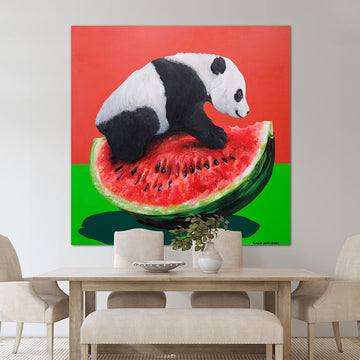 Panda's Sweet Bounty (Original Painting)