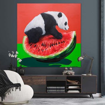 Panda's Sweet Bounty (Original Painting)