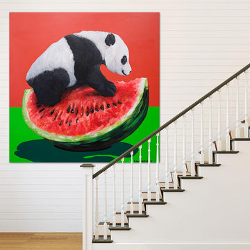 Panda's Sweet Bounty (Original Painting)