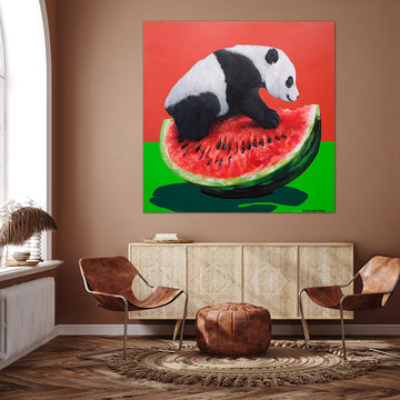 Panda's Sweet Bounty (Original Painting)