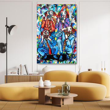 The pap dogs are here (Original Painting)