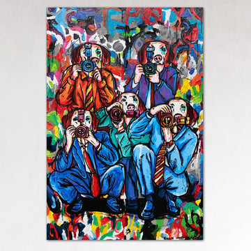 Pap Dogs Ruling the World (Original Painting)