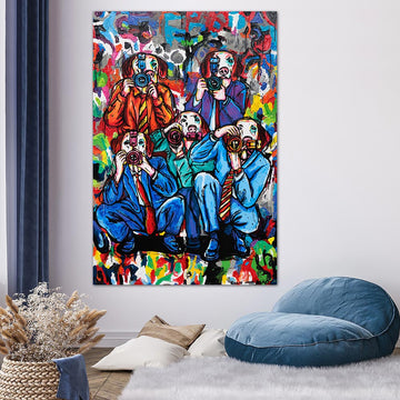 Pap Dogs Ruling the World (Original Painting)