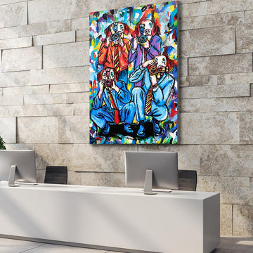 The pap dogs are here (Original Painting)