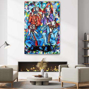 The pap dogs are here (Original Painting)