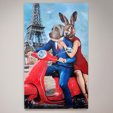We Found Each Other in Paris (Original Painting)